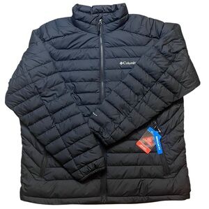 Columbia White Out Men’s XL Jacket Omni-Heat Thermal Reflective Lining Black